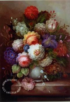 Floral, beautiful classical still life of flowers.103